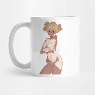 White Bikini Short Hair Girl Mug